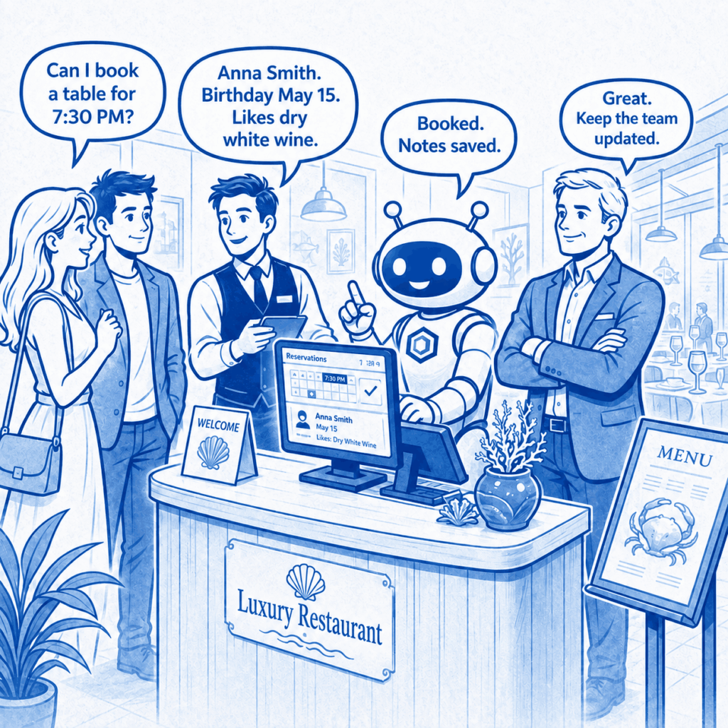 Restaurant automation with Binom AI: Luxury restaurant (NDA) case study